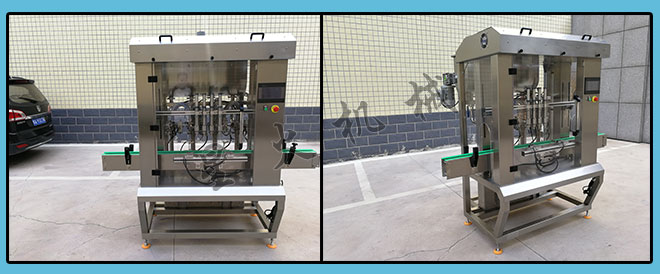 星火公司全自動(dòng)芝麻醬灌裝機(jī)樣機(jī)展示