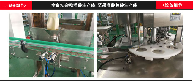 全自動雜糧灌裝生產(chǎn)線設(shè)備細節(jié)