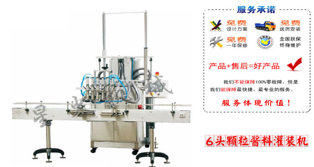 6頭顆粒醬料灌裝機(jī)