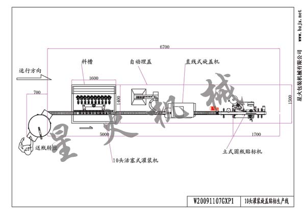 10頭番茄醬灌裝旋蓋貼標(biāo)機(jī)