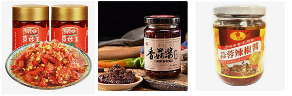 辣椒醬食品包裝機(jī)生產(chǎn)樣品